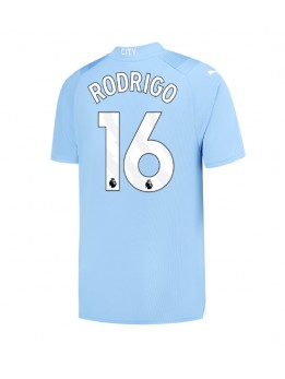 Manchester City Rodri Hernandez #16 Replika Hemmakläder 2023-24 Kortärmad
